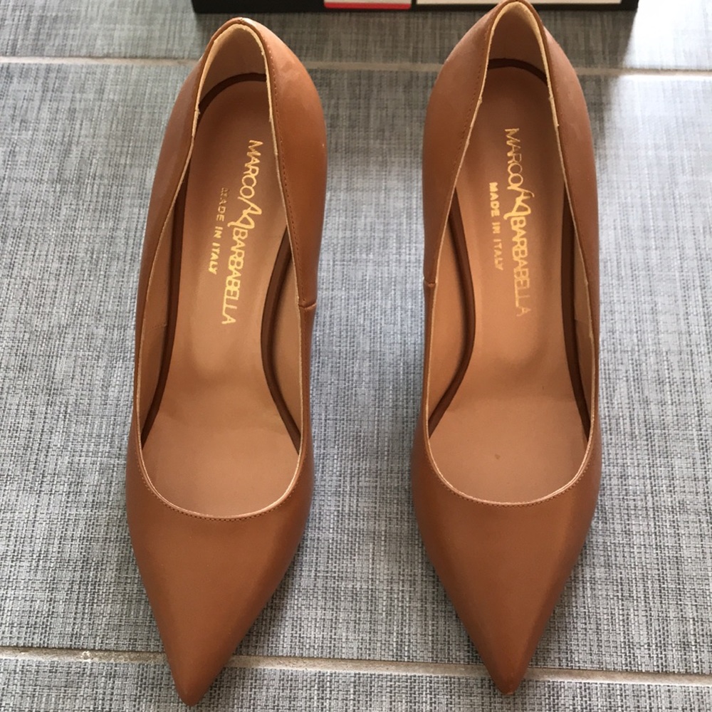 Marco Barbabella honey leather pumps Italy - Picture 2 of 9